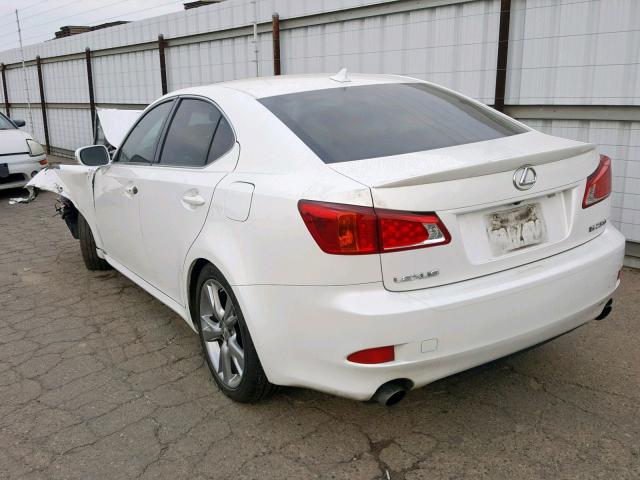 JTHBF5C23A2099595 - 2010 LEXUS IS 250 WHITE photo 3