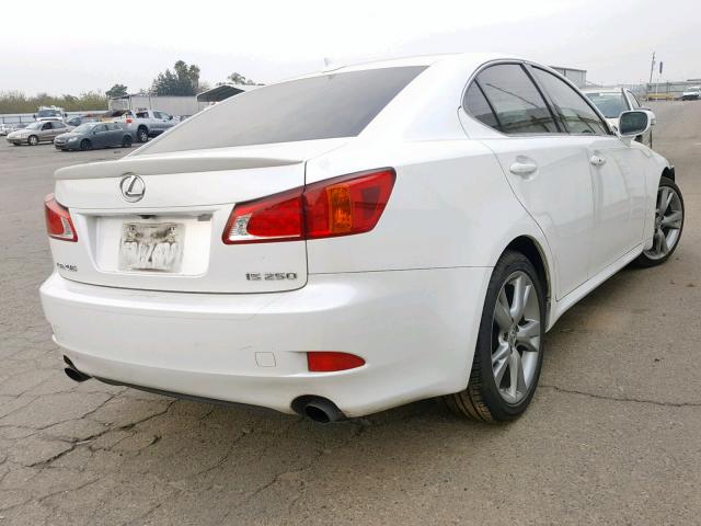 JTHBF5C23A2099595 - 2010 LEXUS IS 250 WHITE photo 4