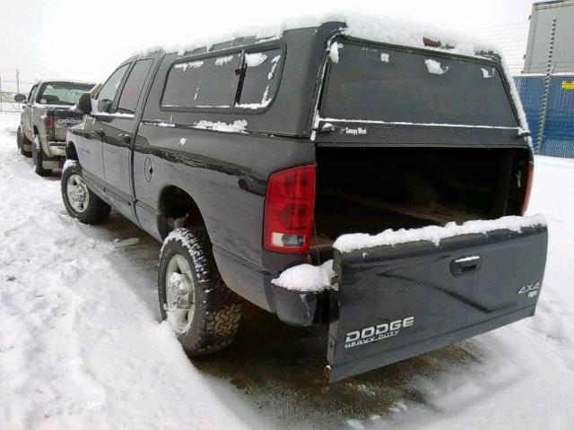 3D7KU28C94G251632 - 2004 DODGE RAM 2500 S BLACK photo 3