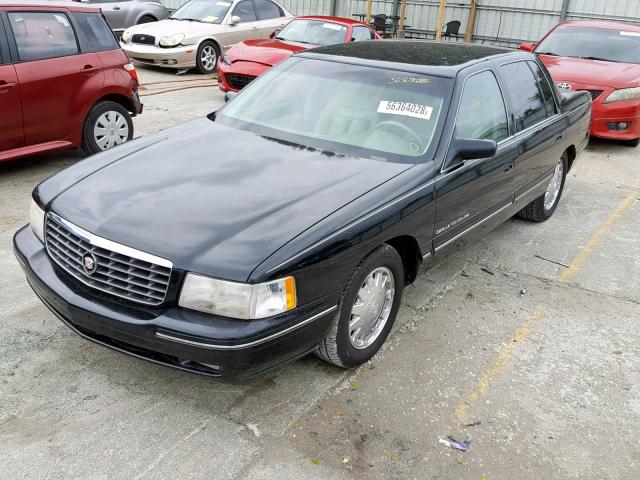 1G6KF5495WU739334 - 1998 CADILLAC DEVILLE CO BLACK photo 2