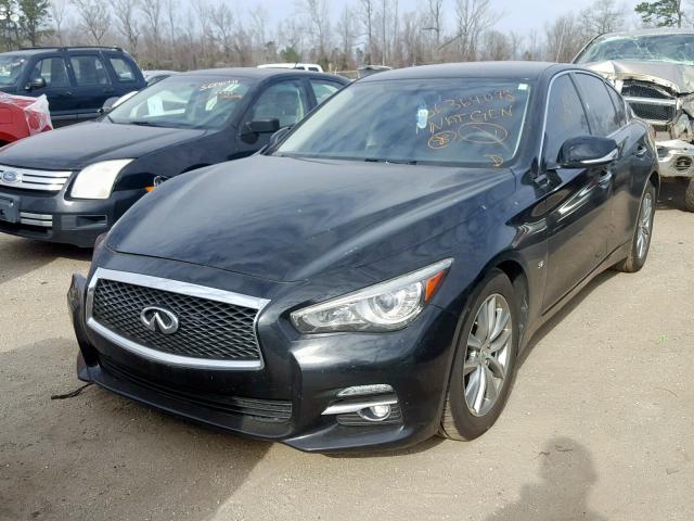 JN1BV7AP8EM682577 - 2014 INFINITI Q50 BASE BLACK photo 2