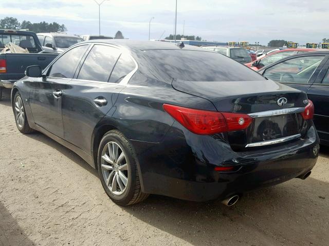 JN1BV7AP8EM682577 - 2014 INFINITI Q50 BASE BLACK photo 3