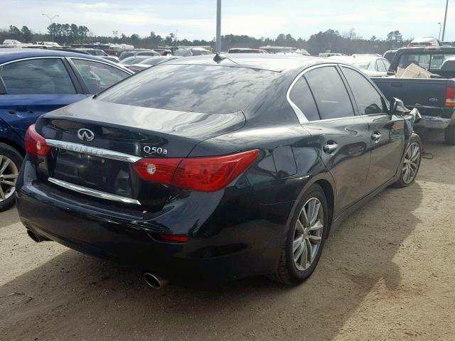 JN1BV7AP8EM682577 - 2014 INFINITI Q50 BASE BLACK photo 4