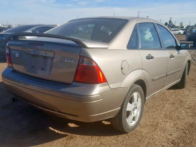 1FAFP34N35W176466 - 2005 FORD FOCUS ZX4 TAN photo 4