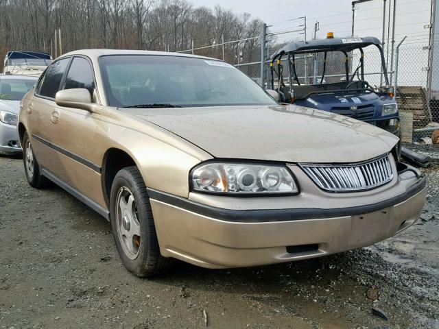 2G1WF52E049163010 - 2004 CHEVROLET IMPALA GOLD photo 1