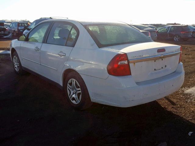 1G1ZS58F38F105897 - 2008 CHEVROLET MALIBU LS WHITE photo 3