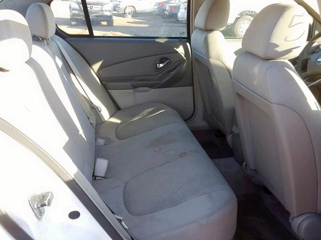 1G1ZS58F38F105897 - 2008 CHEVROLET MALIBU LS WHITE photo 6