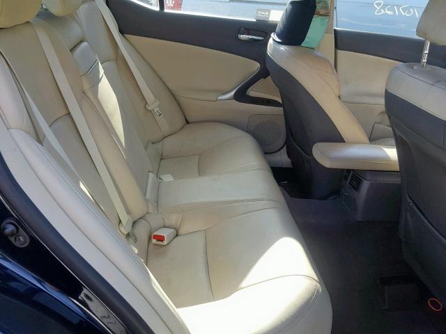 JTHCK262695029271 - 2009 LEXUS IS 250 BLUE photo 6