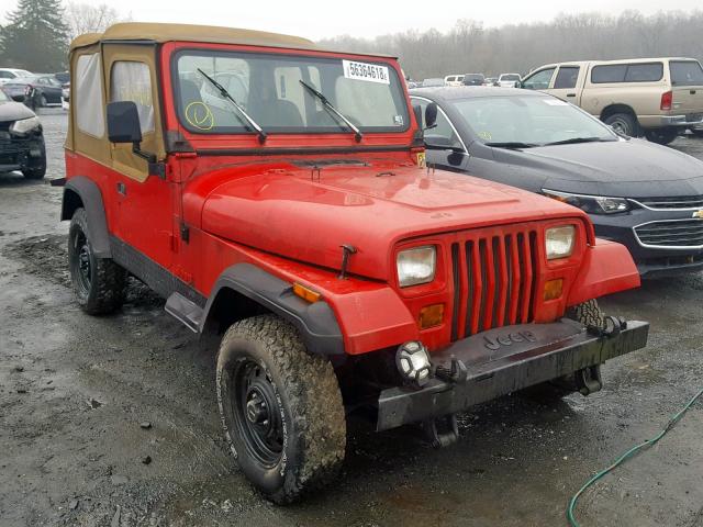 1J4FY19P3RP408452 - 1994 JEEP WRANGLER / RED photo 1