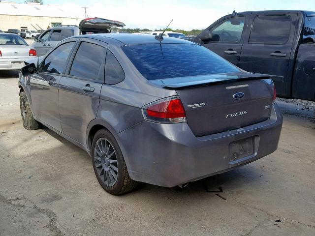 1FAHP3GN0BW135860 - 2011 FORD FOCUS SES CHARCOAL photo 3