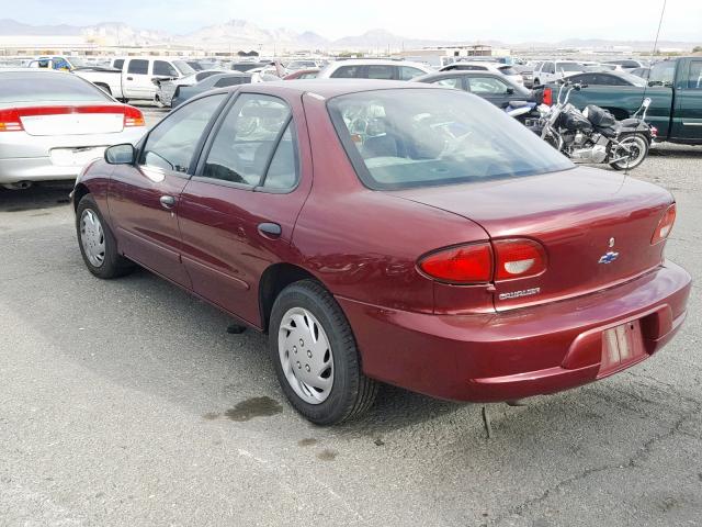 3G1JC52401S208469 - 2001 CHEVROLET CAVALIER B MAROON photo 3