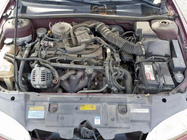 3G1JC52401S208469 - 2001 CHEVROLET CAVALIER B MAROON photo 7