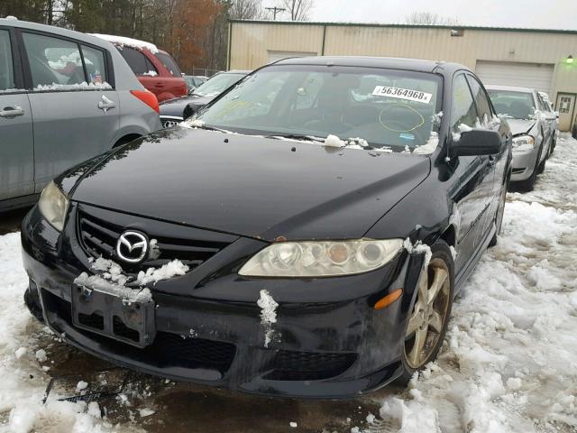 1YVHP80D145N12546 - 2004 MAZDA 6 S BLACK photo 2