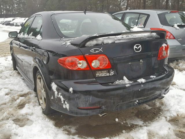 1YVHP80D145N12546 - 2004 MAZDA 6 S BLACK photo 3