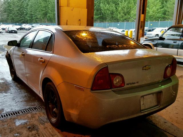 1G1ZC5EB8AF193916 - 2010 CHEVROLET MALIBU 1LT SILVER photo 3