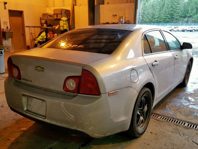 1G1ZC5EB8AF193916 - 2010 CHEVROLET MALIBU 1LT SILVER photo 4