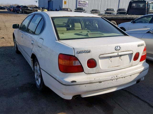 JT8BD68S6Y0097317 - 2000 LEXUS GS 300 WHITE photo 3