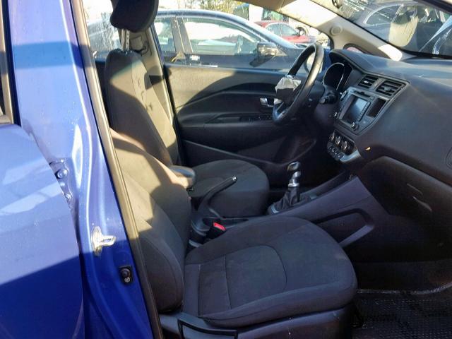 KNADN5A30D6135018 - 2013 KIA RIO EX BLUE photo 5