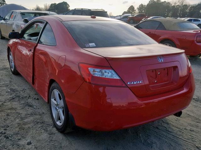 2HGFG12918H537069 - 2008 HONDA CIVIC EXL RED photo 3