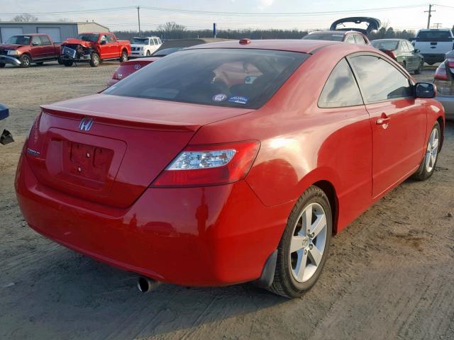 2HGFG12918H537069 - 2008 HONDA CIVIC EXL RED photo 4