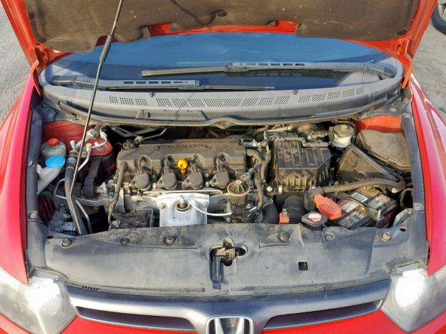 2HGFG12918H537069 - 2008 HONDA CIVIC EXL RED photo 7