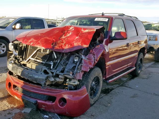 1GKEK63U56J140036 - 2006 GMC YUKON DENA BURGUNDY photo 2