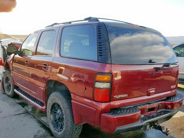 1GKEK63U56J140036 - 2006 GMC YUKON DENA BURGUNDY photo 3