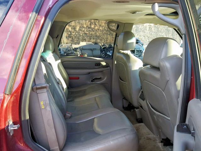 1GKEK63U56J140036 - 2006 GMC YUKON DENA BURGUNDY photo 6