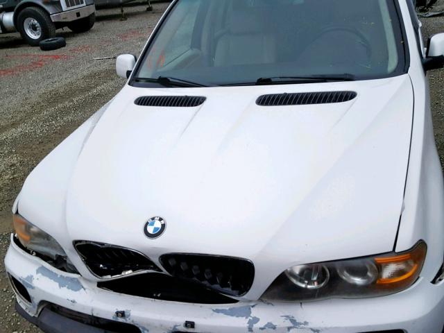 5UXFB53545LV10297 - 2005 BMW X5 4.4I WHITE photo 7