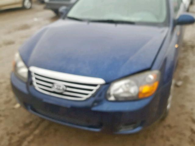 KNAFE221595635516 - 2009 KIA SPECTRA EX BLUE photo 9