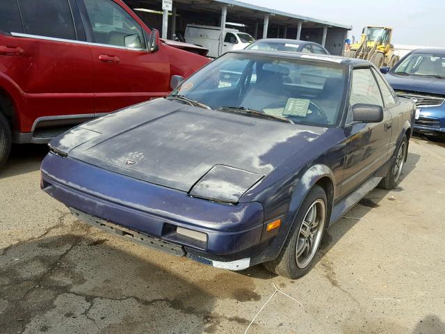 JT2AW15C6H0121504 - 1987 TOYOTA MR2 BLUE photo 2