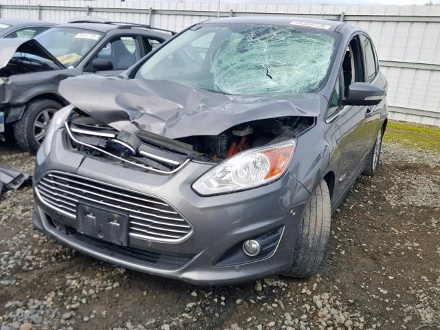 1FADP5CUXDL540071 - 2013 FORD C-MAX PREM GRAY photo 2