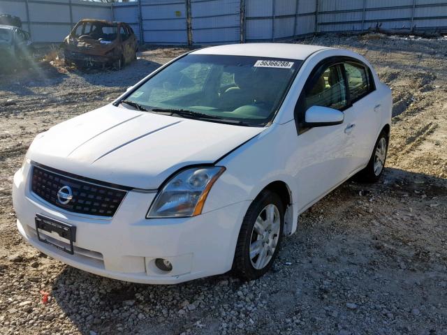 3N1AB61E88L670618 - 2008 NISSAN SENTRA 2.0 WHITE photo 2