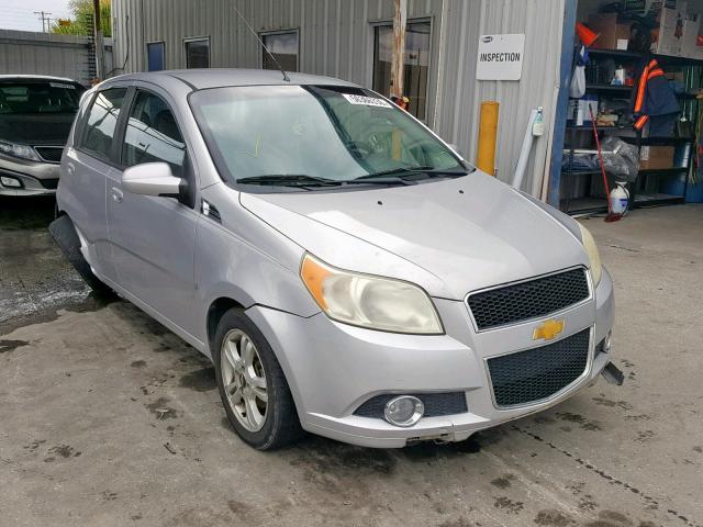 KL1TG66E69B327039 - 2009 CHEVROLET AVEO LT SILVER photo 1