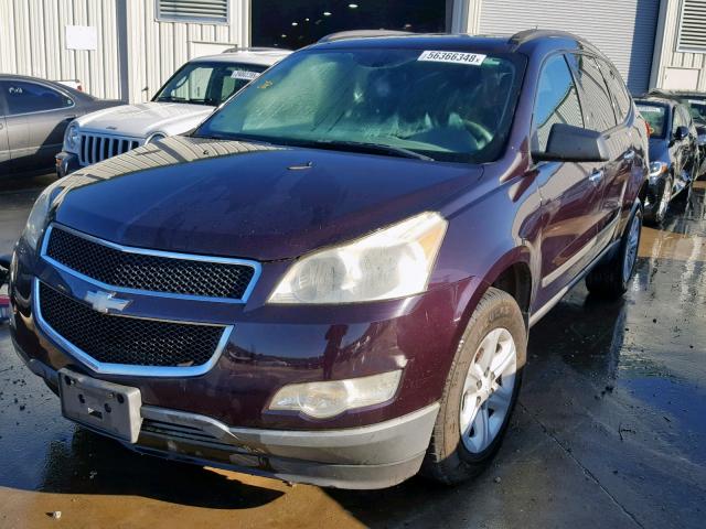 1GNER13D59S124385 - 2009 CHEVROLET TRAVERSE L MAROON photo 2