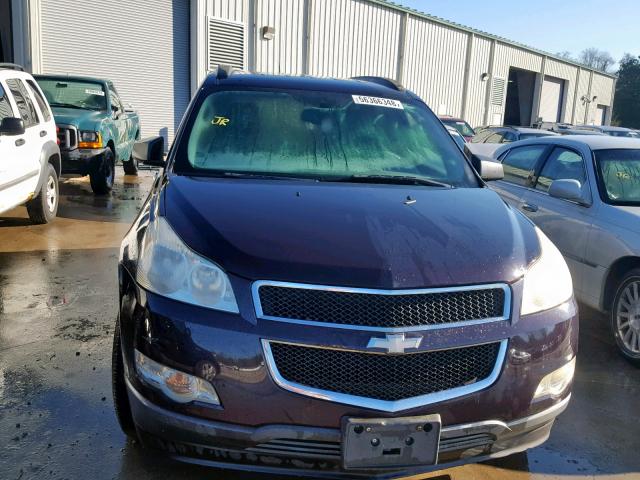 1GNER13D59S124385 - 2009 CHEVROLET TRAVERSE L MAROON photo 9