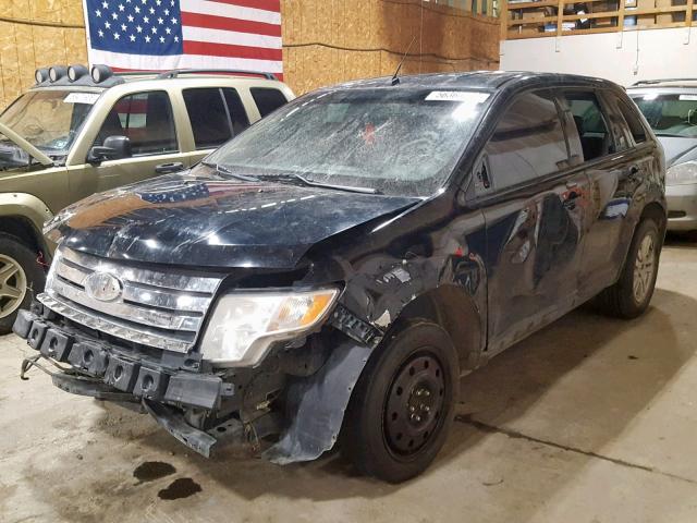 2FMDK48C08BA62778 - 2008 FORD EDGE SEL BLACK photo 2