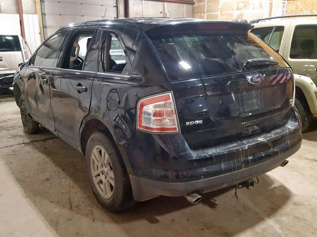 2FMDK48C08BA62778 - 2008 FORD EDGE SEL BLACK photo 3