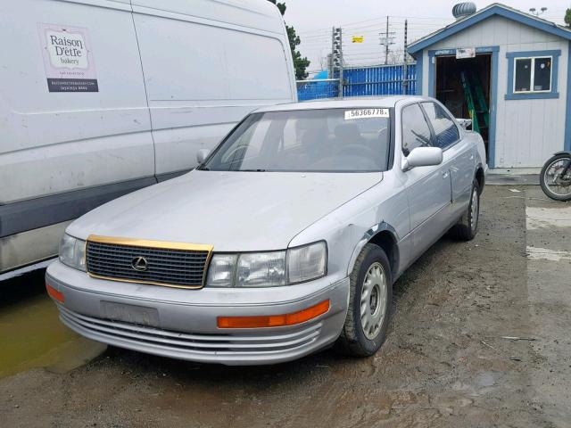 JT8UF11E2M0080101 - 1991 LEXUS LS 400 GRAY photo 2