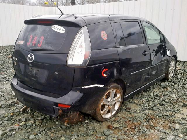 JM1CR293380326351 - 2008 MAZDA 5 BLACK photo 4