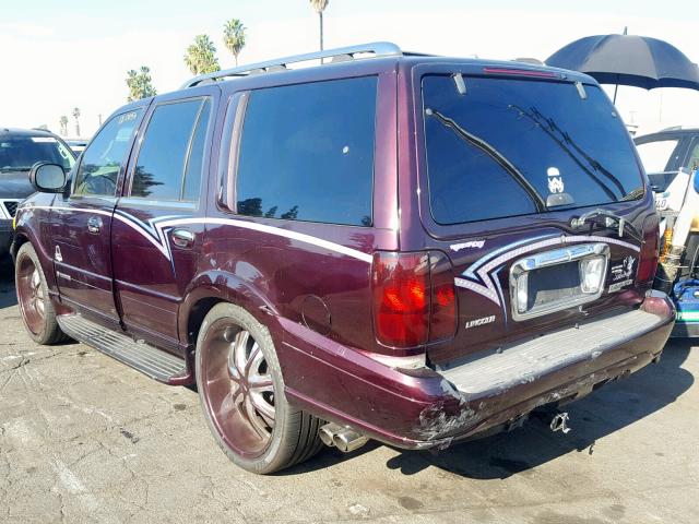 5LMEU27R11LJ15483 - 2001 LINCOLN NAVIGATOR 紫色 照片 3
