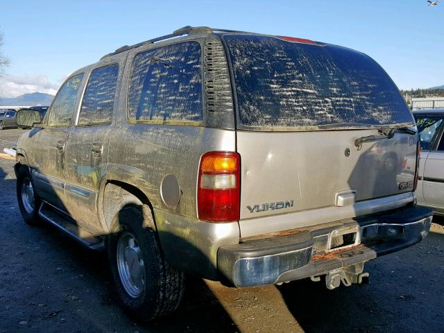 1GKEK13T1YJ129936 - 2000 GMC YUKON SILVER photo 3