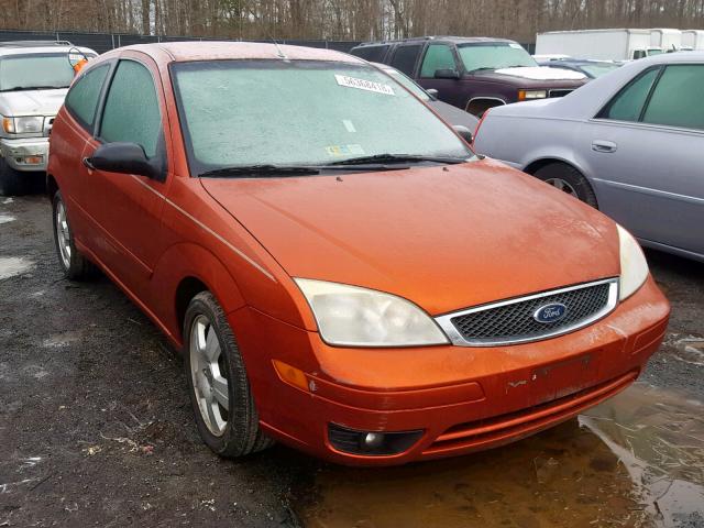 3FAFP31N55R126529 - 2005 FORD FOCUS ZX3 ORANGE photo 1