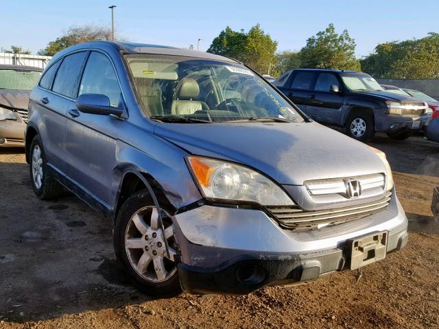 JHLRE48778C015609 - 2008 HONDA CR-V EXL BLUE photo 1