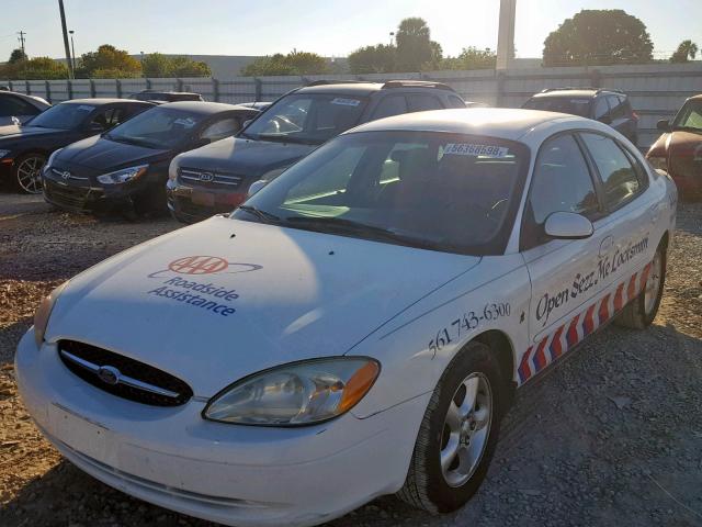 1FAFP55231G244429 - 2001 FORD TAURUS SES WHITE photo 2