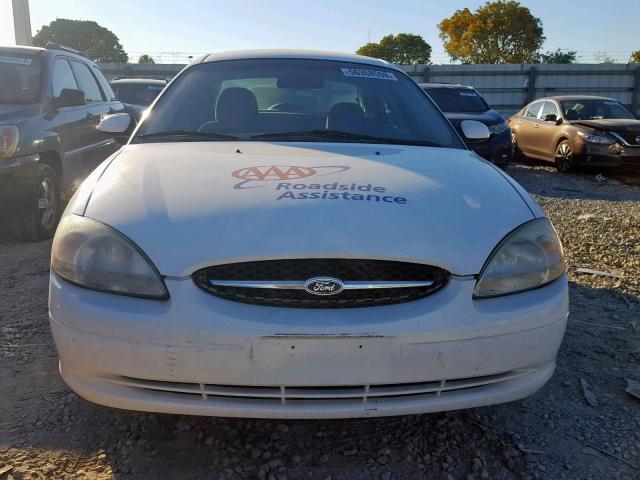 1FAFP55231G244429 - 2001 FORD TAURUS SES WHITE photo 9