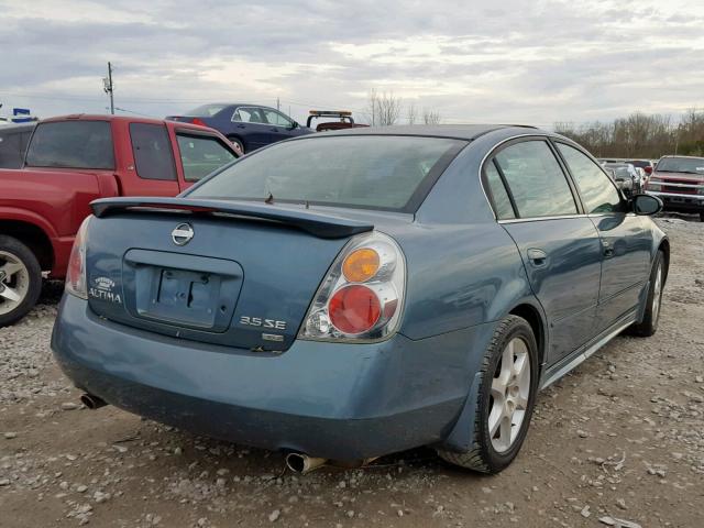 1N4BL11D62C266881 - 2002 NISSAN ALTIMA SE BLUE photo 4