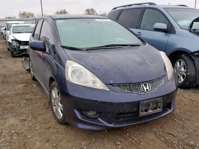 JHMGE88449S063589 - 2009 HONDA FIT SPORT BLUE photo 1