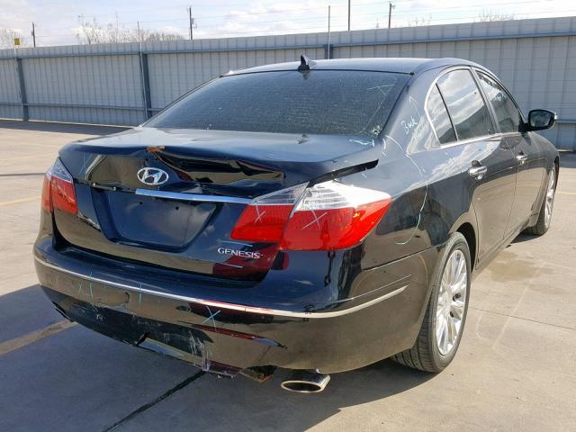 KMHGC46E29U025905 - 2009 HYUNDAI GENESIS 3. BLACK photo 4