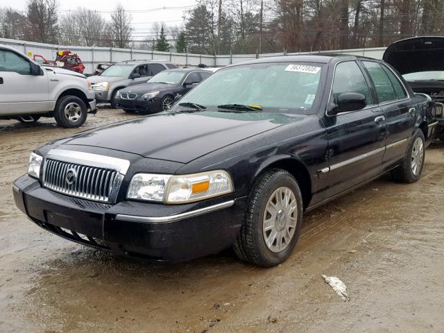 2MEFM74V07X631905 - 2007 MERCURY GRAND MARQ BLACK photo 2